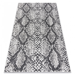 Tapijt SISAL SION Slangenhuid 22162 Plat geweven ecru / zwart