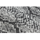 Χαλί σιζάλ SION δέρμα φιδιού 22162 Επίπεδη υφαντή εκρού / μαύρο