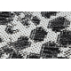 Carpet SISAL SION Snake's skin 22162 Flat woven ecru / black