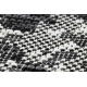Styginių kilimas SIZAL SION Gyvatės oda 22162 plokščias audimas ecru / juoda