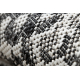 Teppe SISAL SION Snake's hud 22162 Flatvevd ecru / svart