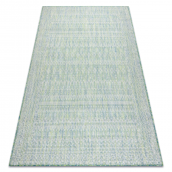 Sisal tapijt SION Diamanten 22184 plat te weven groente / blauw / ecru