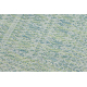 Matta SISAL SION Ruter 22184 Platt vävd grön / blå / ekru
