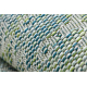 Tappeto SIZAL SION Diamanti 22184 tessuto piatto verde / blu / ecru