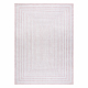 Tappeto SIZAL SION labirinto 22376 tessuto piatto rosa / ecru