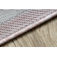 Styginių kilimas SIZAL SION Labirynt 22376 plokščias audimas rozā / ecru