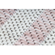 Килим SIZAL SION лабіринт 22376 плоскі тканини рожевий / ecru