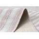 Kilimas sizalio virvelės SION labirintas 22376 plokščias audimas rožinis / ecru