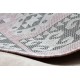 Tappeto SIZAL SION azteco 3007 tessuto piatto rosa / ecru
