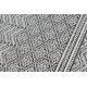 Tappeto SIZAL SION tappeti passatoie, azteco 22168 tessuto piatto noir / ecru