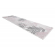 Two-piece bathroom set rug SANTA plain, non-slip, soft - white 