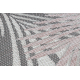 Two-piece bathroom set rug SANTA plain, non-slip, soft - white 