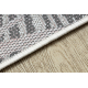 Two-piece bathroom set rug SANTA plain, non-slip, soft - white 