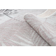 Two-piece bathroom set rug SANTA plain, non-slip, soft - white 