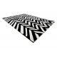Moderns paklājs MUNDO E0571 eglīte, āra bēšs / juoda