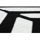 Moderan tepih MUNDO E0571 riblja kost boho vanjska bež / crno