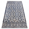 Модерен килим MUNDO E0561 диаманти, зигзаг 3D външно сиво / бежово
