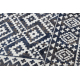 Moderný koberec MUNDO E0561 diamanty, cikcak 3D outdoor modrý / béžová