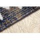 Modern carpet MUNDO E0561 diamonds, zigzag 3D outdoor blue / beige