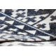 Сучасний килим MUNDO E0561 діаманти, Зигзаг 3D відкритий синій / бежевий