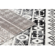 Modern szőnyeg MUNDO E0592 etnikai szabadtéri bézs / fekete