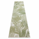 Tappeto SIZAL SION tappeti passatoie, foglie di palma, tropicale 2837 tessuto piatto ecru / verde