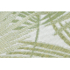 Preproga, Runner SISAL SION Palmovi listi, tropski 2837 Ravno tkani ekru / zelena