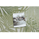 Koberec, behúň SISAL SION palmové listy, tropický 2837 ploché tkanie ecru / zelená