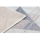 Carpet, Runner SISAL SION Geometric, Triangles 3006 Flat woven ecru / pink