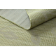 Tappeto SIZAL PATIO 3045 fogliame tessuto piatto verde / beige