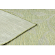 Fonott sizal szőnyeg PATIO 3045 levelek szövött zöld / bézs