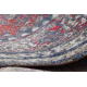 Модерен килим MUNDO E0551 украшение, кадър реколта външно червен / черен