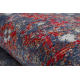 Modern tapijt MUNDO E0551 ornament, kader vintage outdoor rood / zwart