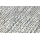 Tappeto SIZAL PATIO 3069 marocco trifoglio Trellis tessuto piatto grigio / beige