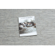 Tappeto SIZAL PATIO 3069 marocco trifoglio Trellis tessuto piatto grigio / beige
