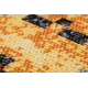 Modern szőnyeg MUNDO D5751 glamour szabadtéri narancssárga / fekete