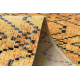 Модерен килим MUNDO D5751 glamour външно оранжево / черен