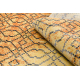 Modern szőnyeg MUNDO D5751 glamour szabadtéri narancssárga / fekete