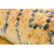 Σύγχρονο χαλί MUNDO D5751 αίγλη outdoor πορτοκαλί / μαύρο