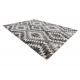 Сучасний килим MUNDO D7461 діаманти 3D відкритий сірий / бежевий
