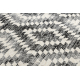 Modern tapijt MUNDO D7461 diamonds 3D outdoor grijs / beige