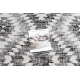 Modern carpet MUNDO D7461 diamonds 3D outdoor grey / beige