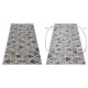 Modern carpet MUNDO D7891 diamonds, triangles 3D outdoor grey / beige