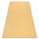 Tappeto SIZAL PATIO 3075 diamanti tessuto piatto giallo / beige