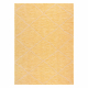Kilimas sizalio virvelės plokštainis PATIO 3075 deimantai geltona / smėlio spalvos