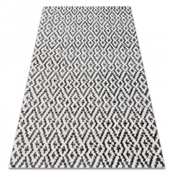 Modern matta MUNDO E0621 geometrisk utomhus beige / svart