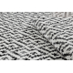 Modern szőnyeg MUNDO E0621 geometriai szabadtéri bézs / fekete