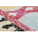 Modern carpet MUNDO D7682 diamonds ethnic outdoor pink / beige