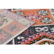 Moderný koberec MUNDO D7682 etnický boho 3D outdoor růžový / béžová