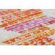 Modern szőnyeg MUNDO D7591 gyémánt 3D szabadtéri rózsaszín / bézs 